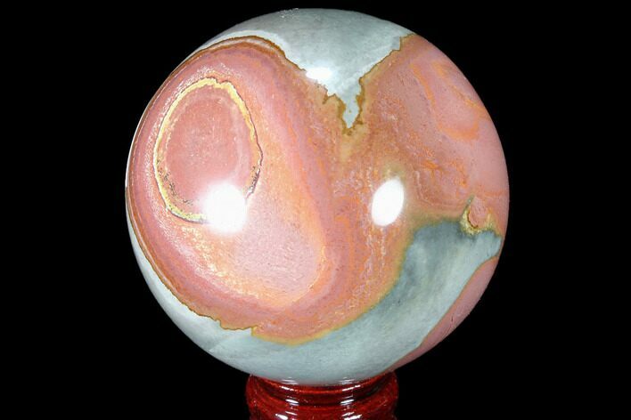 Polished Polychrome Jasper Sphere - Madagascar #87702